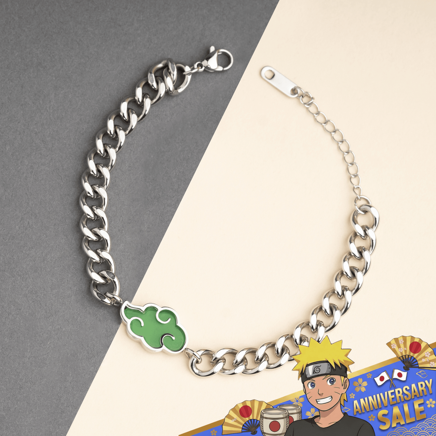 Jade Akatsuki Pulsera - Naruto