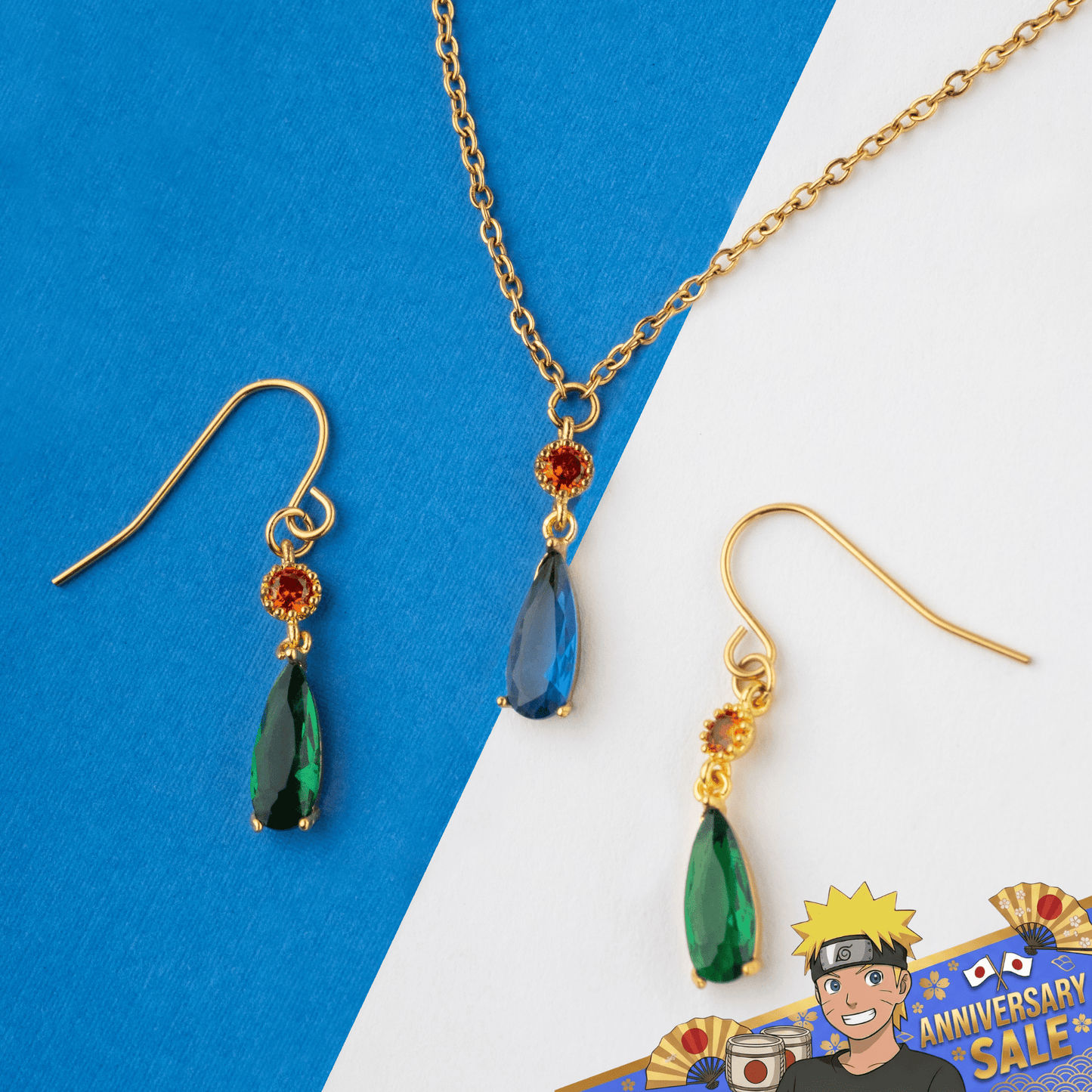 El Castillo Ambulante - Mago Howl - Set de Collar + Aros