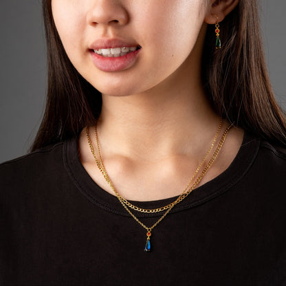 El Castillo Ambulante - Mago Howl - Set de Collar + Aros